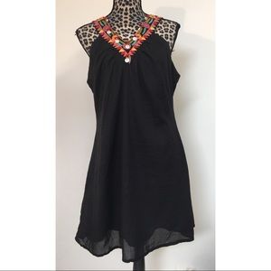 AMIANI Women’s Black Beaded Dress